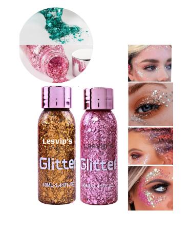 Lesvip's Gel form Face and body glitter sparkling glitter