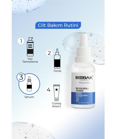 Bebak Pharma Anti-Aging Barrier Strengthening and Intensive Moisturizing 8d Hyaluron Serum 30ml - Buy Online on GoSupps.com