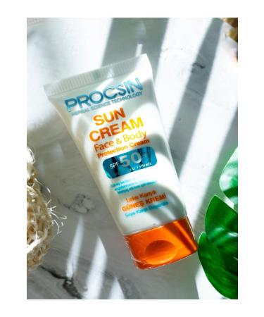 PROCSIN Sun Cream Face&Body SPF50+ 50ML - Buy Online on GoSupps.com
