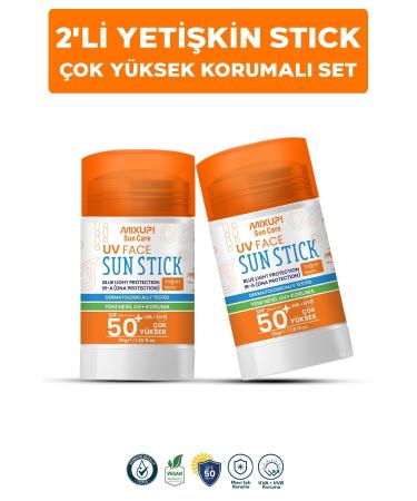 Mixup 2 Adult Mineral Filter Anti-Spot SPF 50+ Vitamin E Zinc Sunscreen Stick