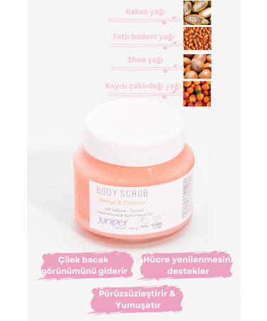 Juniper Natural Mango & Coconut Body Scrub - Moisturizing Purifying Vegan - 210 Ml - Buy Online on GoSupps.com