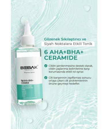 Bebak Pharma Pore Tightening and Blackhead Effective Tonic 200ml (GLYCOLIC ACID 5% AHA) - Buy Online on GoSupps.com