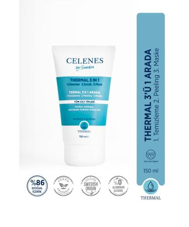 Celenes by Sweden Thermal 3in1 Peeling Mask Cleanser 150ml All Skin Types
