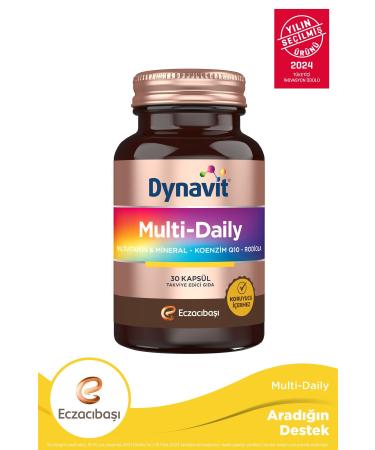 Dynavit Multi-daily Multivitamin&Mineral-Coenzyme Q10-Rodiola 30 Capsules