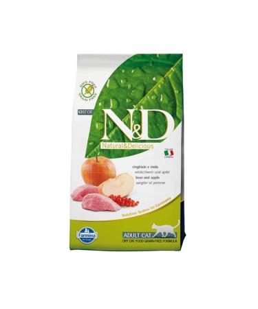 N & D Grain Free Wild Boar & Apple Grain Free Cat Food 5 Kg
