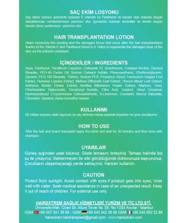 hairextrem Professional Hair Care Lotion Containing 5% Panthenol Allantoin and Plant Extracts 175 ml - Buy Online on GoSupps.com