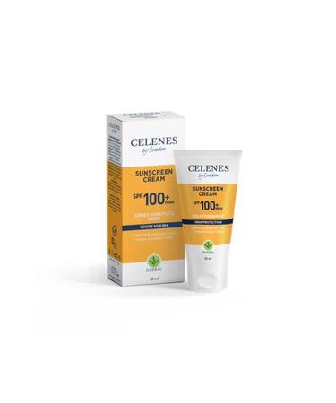 Celenes by Sweden Vegan Paraben-Free High Protection SPF100 Sunscreen Cream for All Skin Types 50 ml