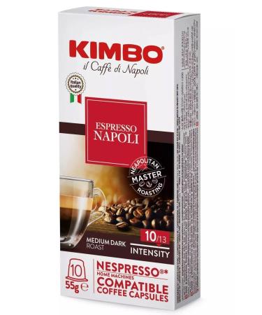 Kimbo Napoli Nespresso Compatible Capsule Coffee (BOX OF 10)