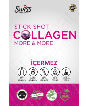 Bork Swiss Natural 4-Set Collagen Beauty Complex 60x20ml Collagen Stick Shot 60 Type I-II-III Biotin-Magnesium-B12 - Buy Online on GoSupps.com