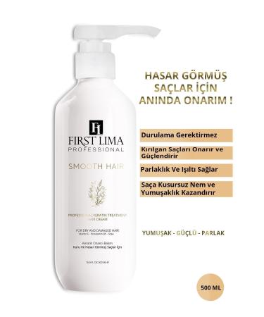 First Lima Professional INTENSIVE MOISTURIZING SHOCK CARE CREAM FOR DAMAGED AND UNCOMBING HAIR SMOOTH HAIR 500 ML