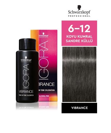 Igora Schwarzkopf Igora Vibrance 6-12 Dark Blonde Sandre Ash Hair Dye 60 ml