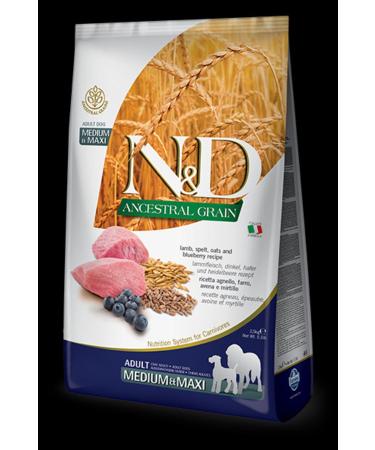 & D Lamb Blueberry Low Grain Adult Dog Food 12 Kg