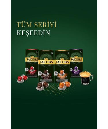Jacobs Lungo 6 Classic Nespresso Compatible Aluminum Coffee Capsules 10 Pieces X 5 Packs - Buy Online on GoSupps.com