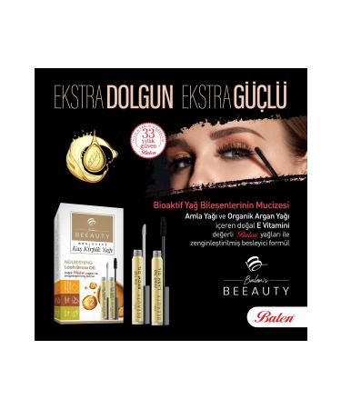Balen's Beeauty 2 Pieces Eyebrow Oil & Eyelash Oil - (Amla Oil - Argan Oil - Vitamin E) - Buy Online on GoSupps.com