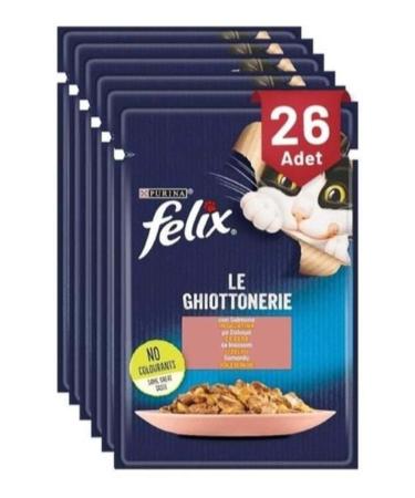 FELIX Adult Cat Canned Food with Salmon 85 Gr X 26 Pieces