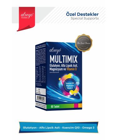 Alsego Multimix Glutathione - Alpha Lipoic Acid - Coenzyme Q10 - Omega 3 - Magnesium - Vitamin C & D3 - Buy Online on GoSupps.com