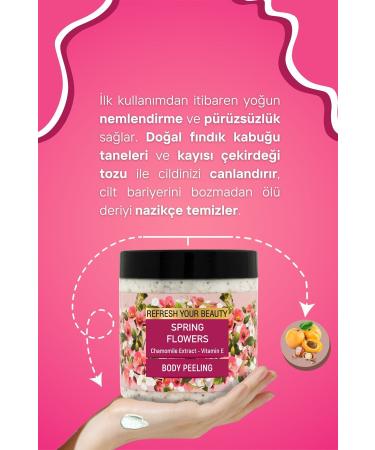 ORIENSE Spring Flowers Chamomile Essence Body Peeling Gentle Freshness and Smooth Moisturizing 500ml - Buy Online on GoSupps.com