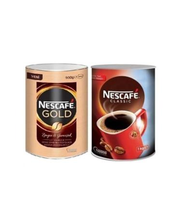 Nescafe Gold Tin 900 gr - Necafe Classic Tin 1 Kg