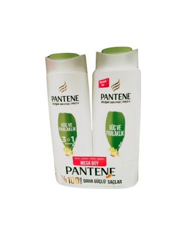 Pantene 600 ml Strength and Shine Shampoo & 350 ml Conditioner
