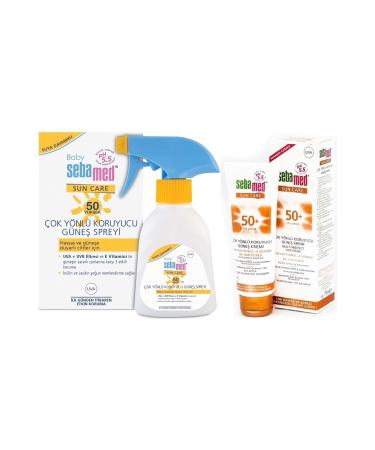 Sebamed Sun Care Sun Lotion Cream Advantage Pk (Child 50+ Factor 200ML+ Versatile 50+ Factor 75ML)