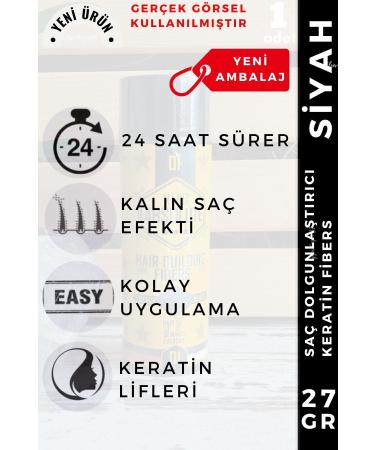 COSTREND Hair Volumizing Keratin Fibers BLACK 27GR Topical Hair Powder Hair Concealer Hair Fiber Barber - Buy Online on GoSupps.com