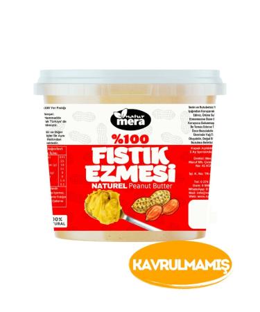 Naturmera 0 Pure No Sugar Added Unroasted Peanut Butter 1000 G