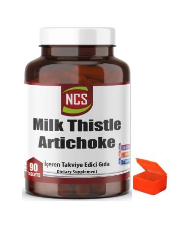 Ncs Milk Thistle Artichoke Turmeric 90 Tablets - Pill Box