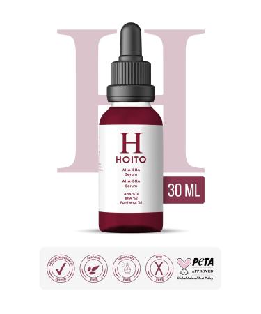Hoito Aha Bha Serum 30ml - Revitalizing Skin Tone Equalizing Red Peeling Skin Care Serum - Buy Online on GoSupps.com