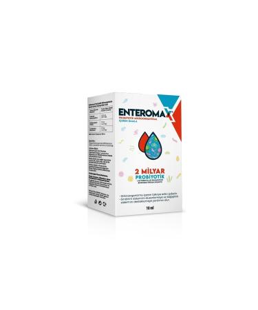 ENTEROMAX Drop Probiotic 2 Billion Bacteria in 5 Drops Probiotic Containing 2 Different Strains