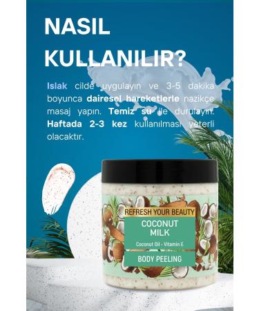 ORIENSE Coconut Milk Body Scrub Gentle Purification with Coconut Oil and Vitamin E 500ml - Buy Online on GoSupps.com