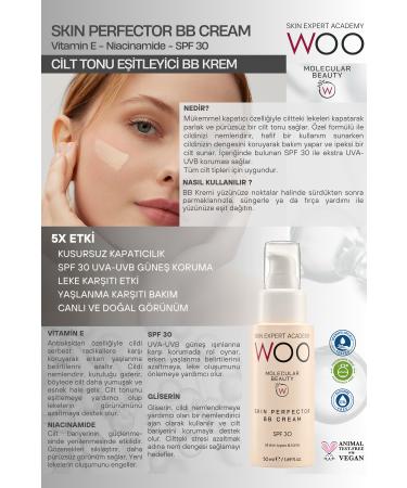 WOO Skin Expert Academy Skin Perfector Skin Perfector Tone Equalizer Concealer SPF 30 Sun Protection BB Face Cream 50ml - Buy Online on GoSupps.com