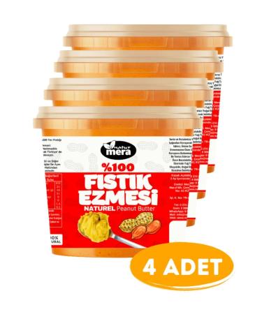 Naturmera 0 Pure No Sugar Added Peanut Butter 1000 G X 4 ( 4000 G )