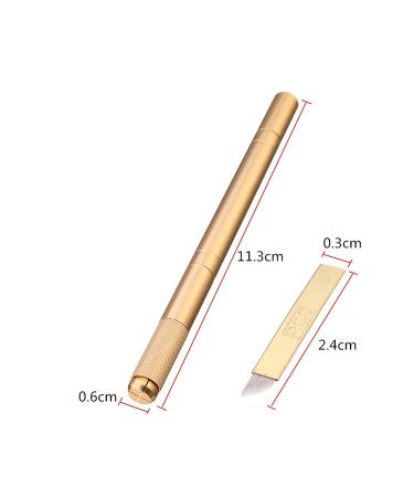 Exceptional Permanent Makeup Eyebrow Hair Technique Pen 5 Pieces 12 Pin Permanent Eyebrow Needle - Buy Online on GoSupps.com