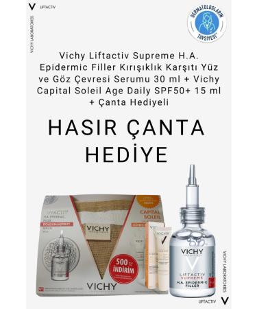 Vichy Liftactiv Supreme HA Epidermic Filler Anti-Wrinkle Face + Vichy Capital Soleil SPF50+ 15 ml