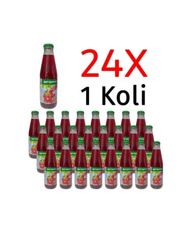 Aroma Cherry Glass Fruit Juice 200mlx24 Pieces