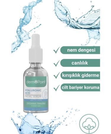 dermoPoint Revitalizing Brightening Hyaluronic Acid Skin Serum 30 ml Moisture Bomb Collagen - Buy Online on GoSupps.com