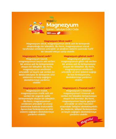 Maxiliv Magniful Magnesium 60 Tablets -Citrate Taurate Glycinate Malate L-Threonate - Buy Online on GoSupps.com