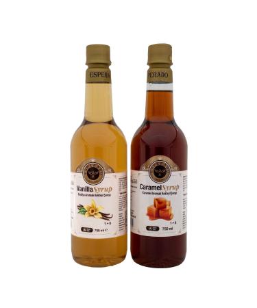 ESPERADO Sugar Free Vanilla * Caramel Flavored Coffee Syrup - Set of 2 -750 ml X 2 Pcs. - Buy Online on GoSupps.com