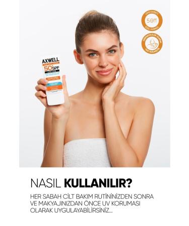 AXWELL Spf 50+ Anti-Spot Moisturizing High Protection Sun Cream 50 ml - Buy Online on GoSupps.com