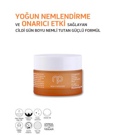 NEW PARADISE Moisturising Intensive Moisturising Cream Brightening Skin Tone Equalizer 50 ml - Buy Online on GoSupps.com