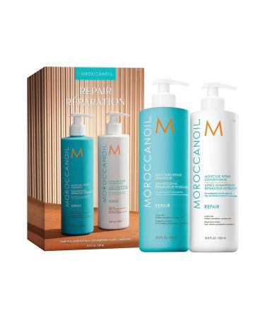 Moroccanoil Detangling Moisture Balance Duo: Repair Shampoo & Conditioner 1000ml 17BEAUTYSECRETS