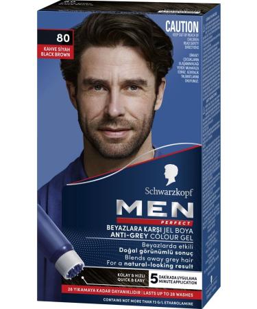 Schwarzkopf Schwarzkopf Men Perfect 80 Black Brown 3 Piece - Buy Online on GoSupps.com