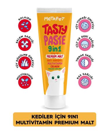Metapet Vitamin Set for Cats - Multivitamin Drops and Paste Malt - Buy Online on GoSupps.com