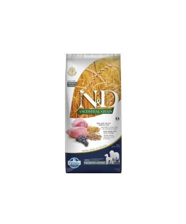 N & D Nd Low Grain Lamb Blueberry Medium and Large Breed Adult Dog Food 12 Kg - Buy Online on GoSupps.com