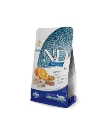N & D Ocean Cod Fish Boneless Wheat Oat & Orange Adult 300 Gr