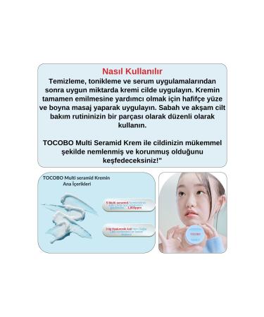 TOCOBO Multi Ceramide. Irritation Itching Redness and Flaking & Intensive Moisturizing Skin Care Cream 50ml - Buy Online on GoSupps.com