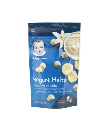 Gerber Yogurt Melts Banana Vanilla 28 gr