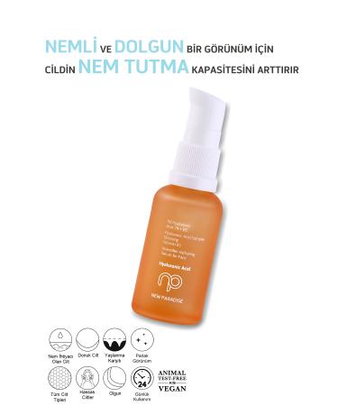 NEW PARADISE Intensely Moisturizing and Plumping Intense Shining Hyaluronic Acid Skin Care Serum 30 ml - Buy Online on GoSupps.com