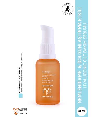 NEW PARADISE Intensely Moisturizing and Plumping Intense Shining Hyaluronic Acid Skin Care Serum 30 ml