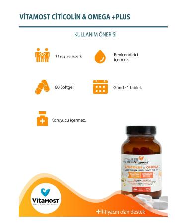 Vitamost CITICOL N & OMEGA PLUS 60 SOFT GEL CAPSULE 1800 MG - Buy Online on GoSupps.com